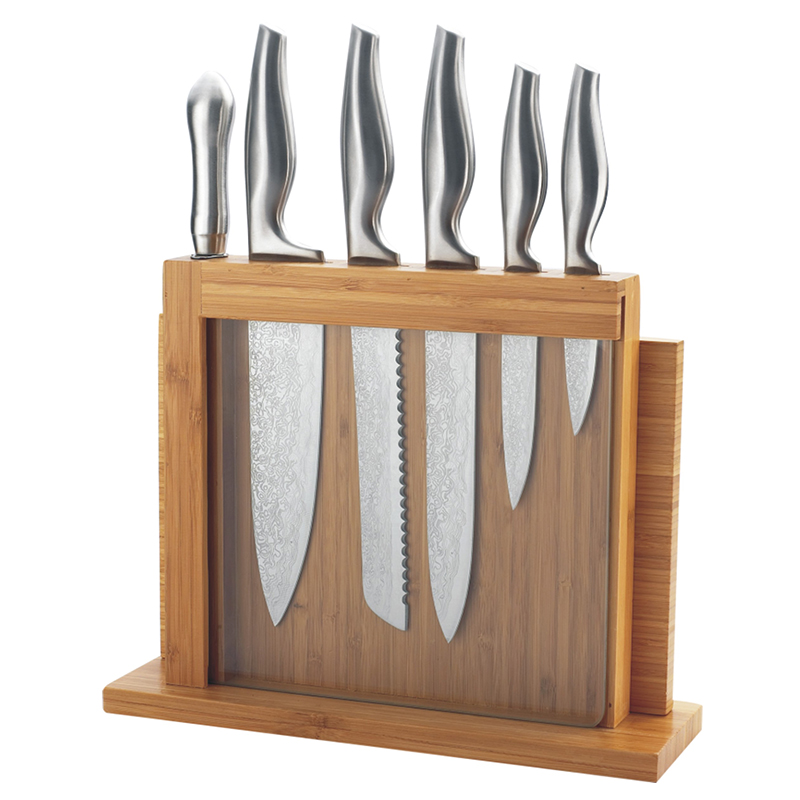 9 Pc Kitchen Knife Block Set