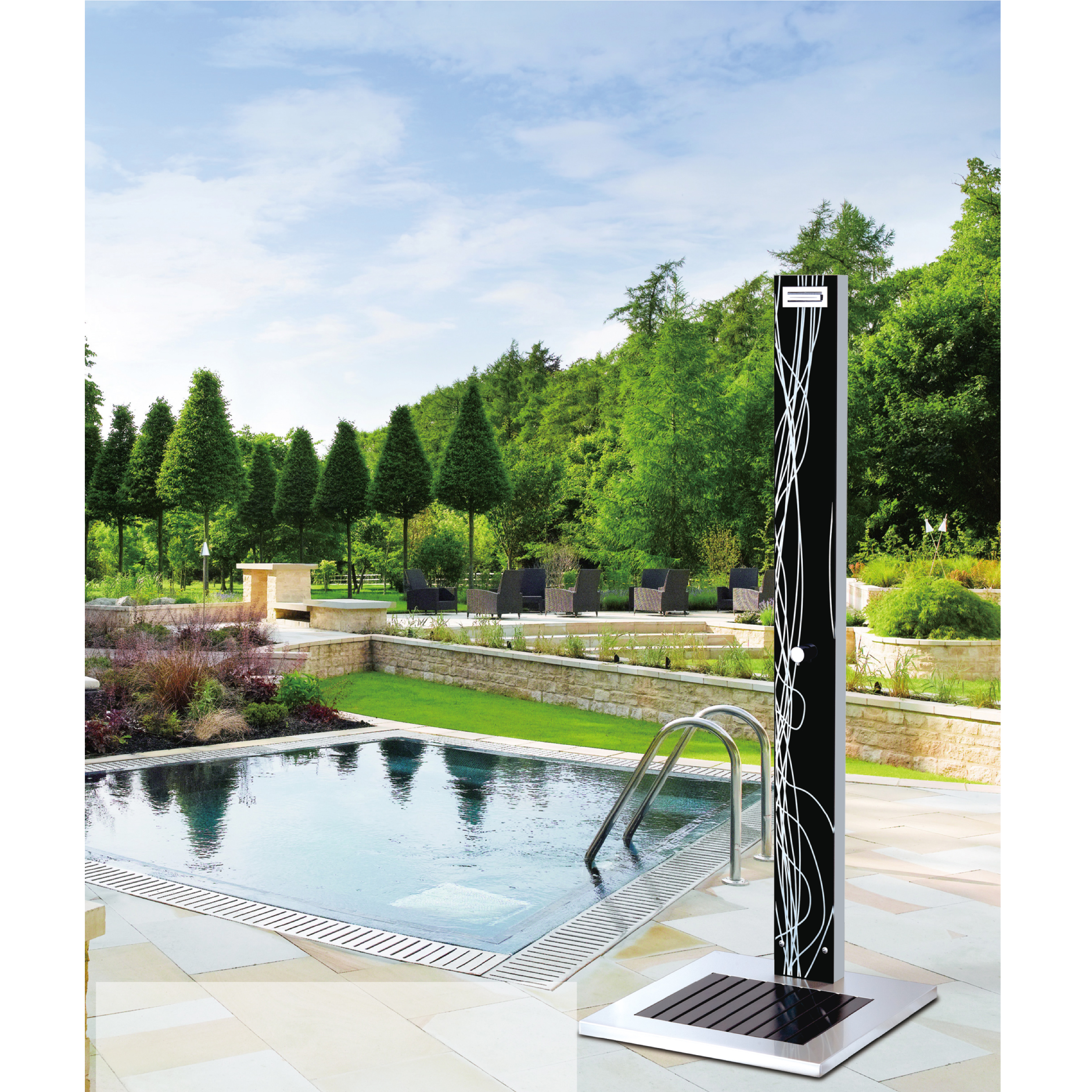outdoor shower panel