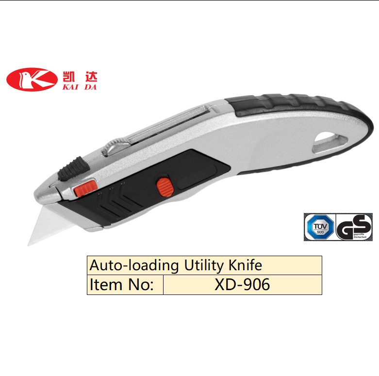 Heavy duty auto-loading utility knife