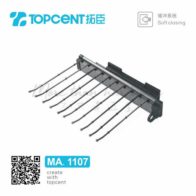 【Free Samples】MA.1107 Topcent wardrobe fittings trousers rack