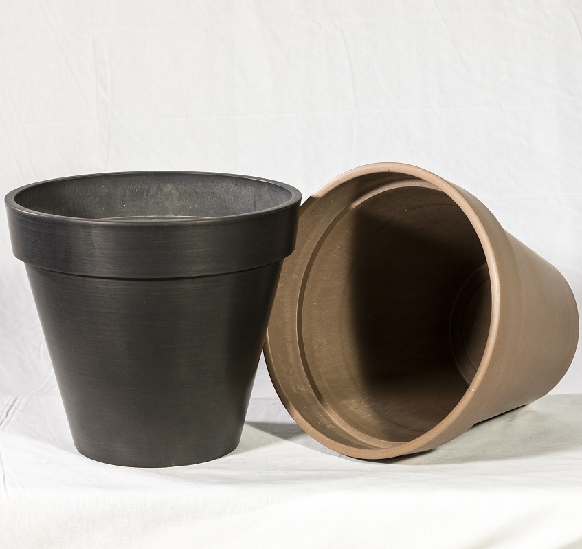 Classic Middle Size Round Planter Recycled Plastic Plant Pot