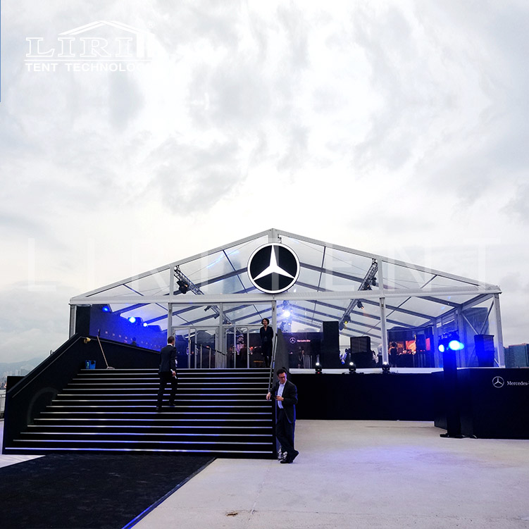 Transparent tent, marquee tent transparent, clear transparent tent for car show