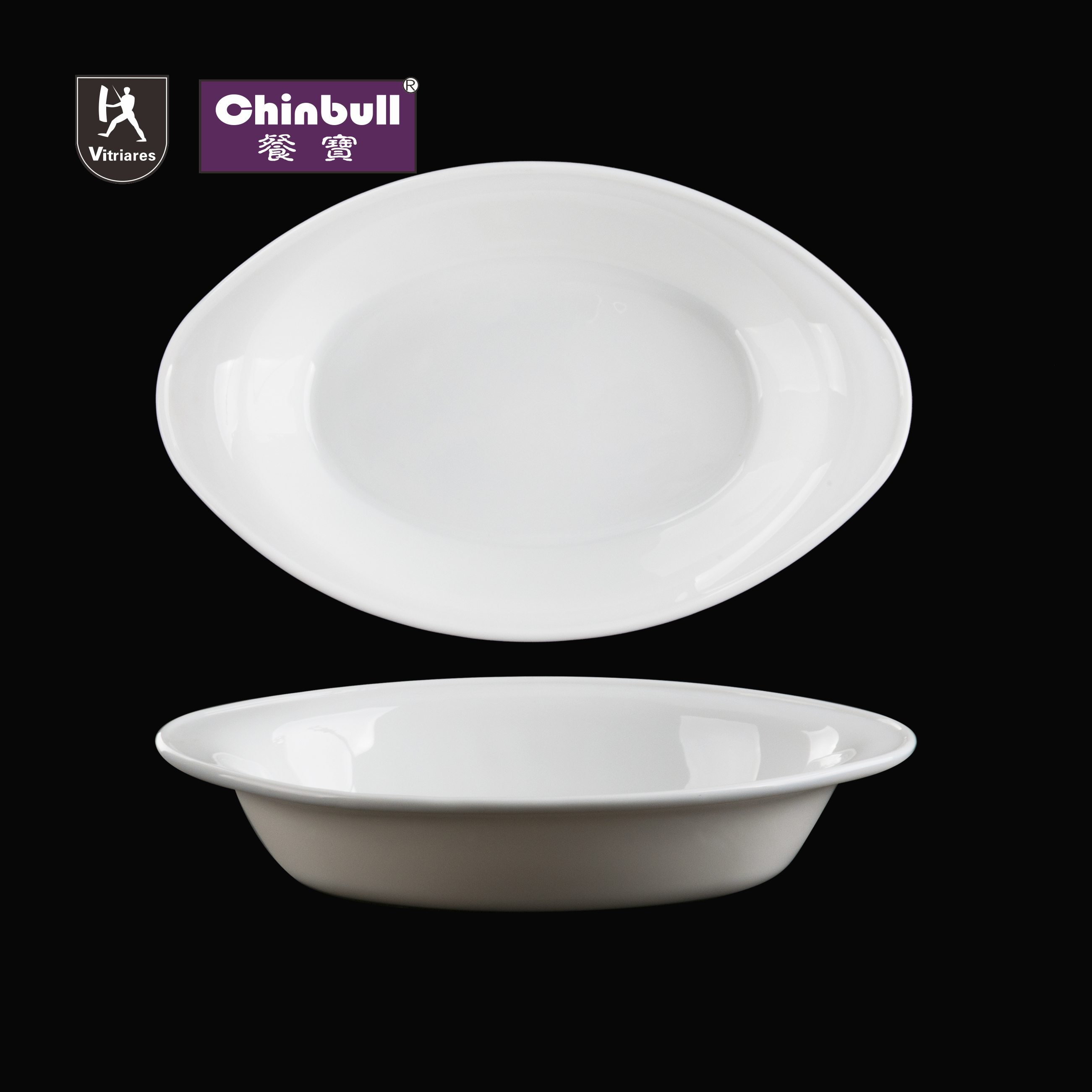 Oval bowl with handle(opal glassware）