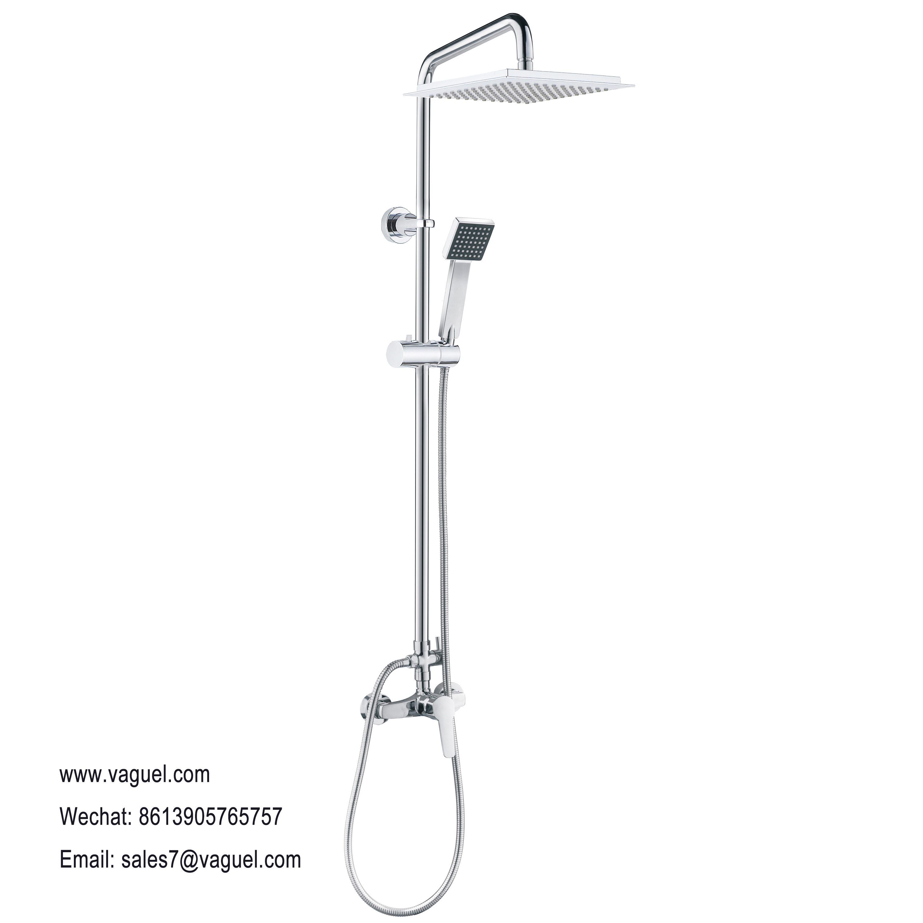 Thermostatic shower column
