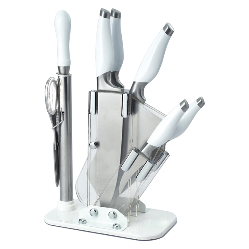 8 Pc Kitchen Knife Block Set