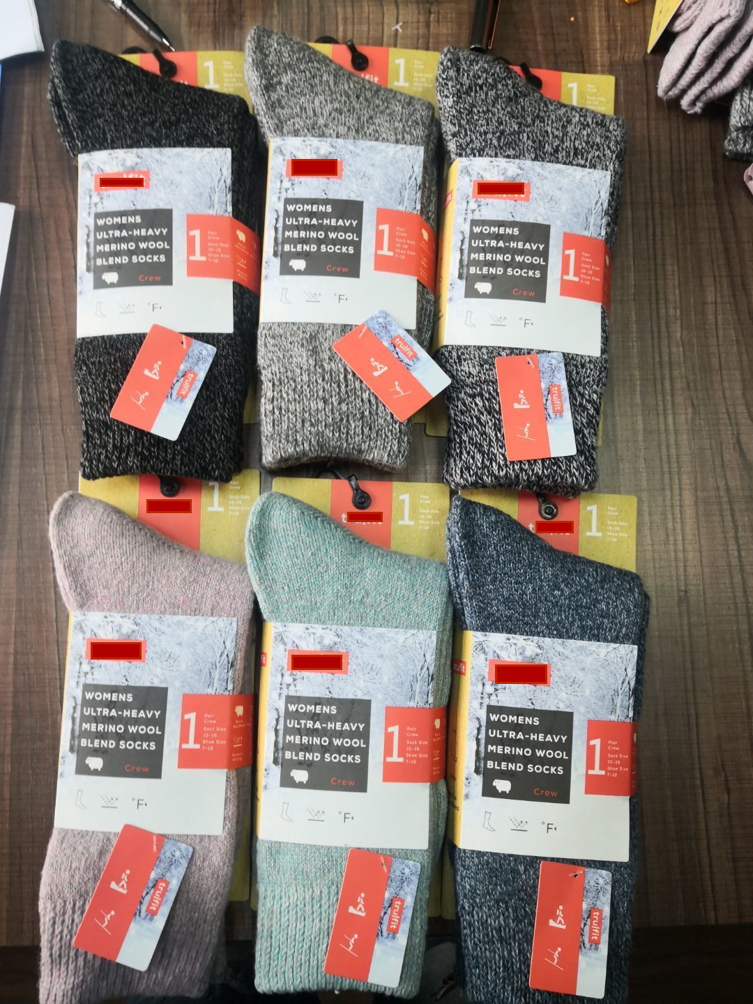 Womens Ultra-heavy merino wool blend socks