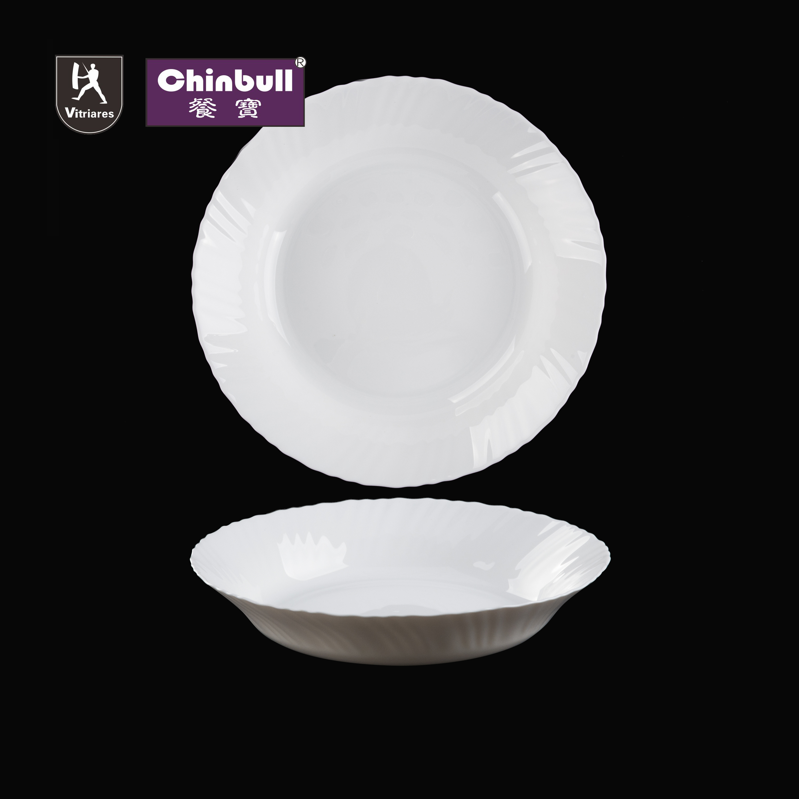 Shallow Bowl(opal glassware）