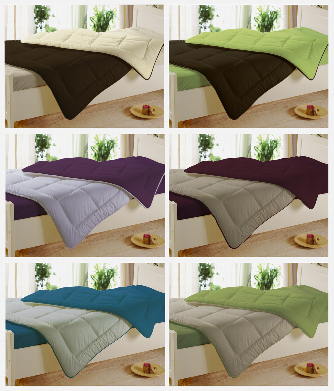 Bi-Color Microfiber (Polyester) Quilt