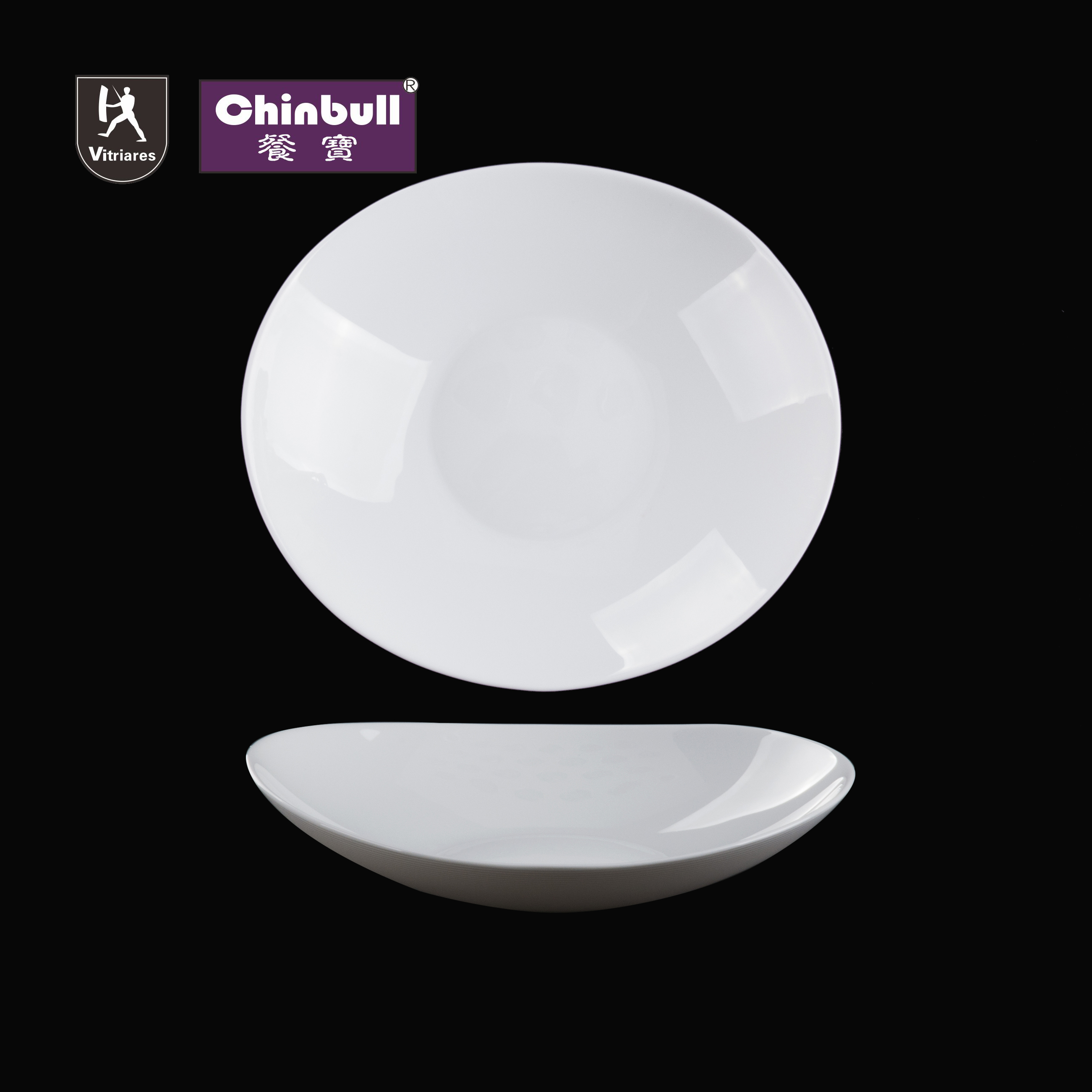 Boat Soup plate(opal glassware）