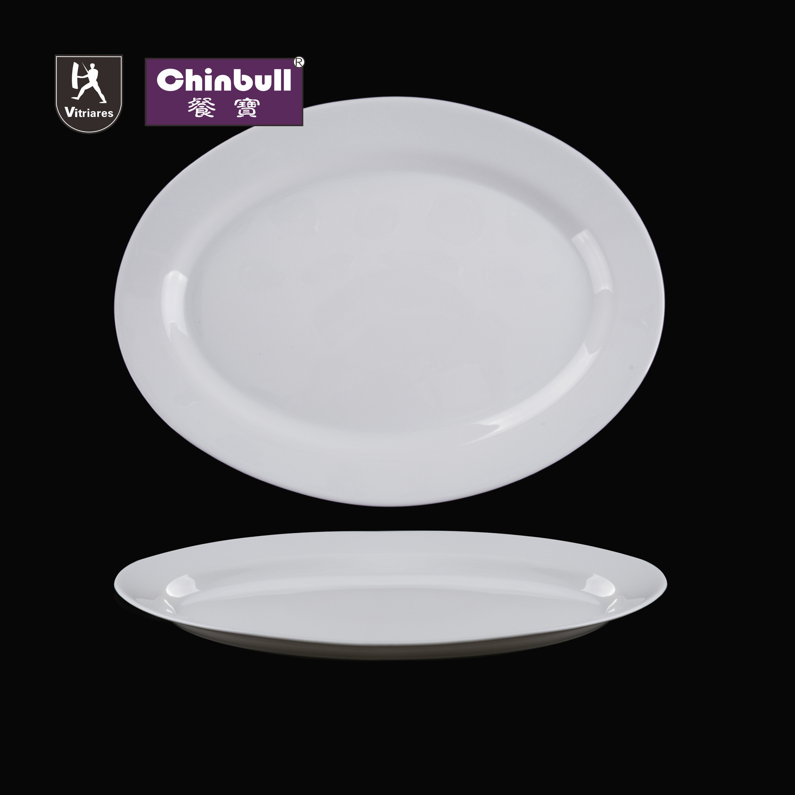Oval plate (opal glassware）