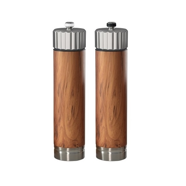 Stainless steel salt and pepper mill