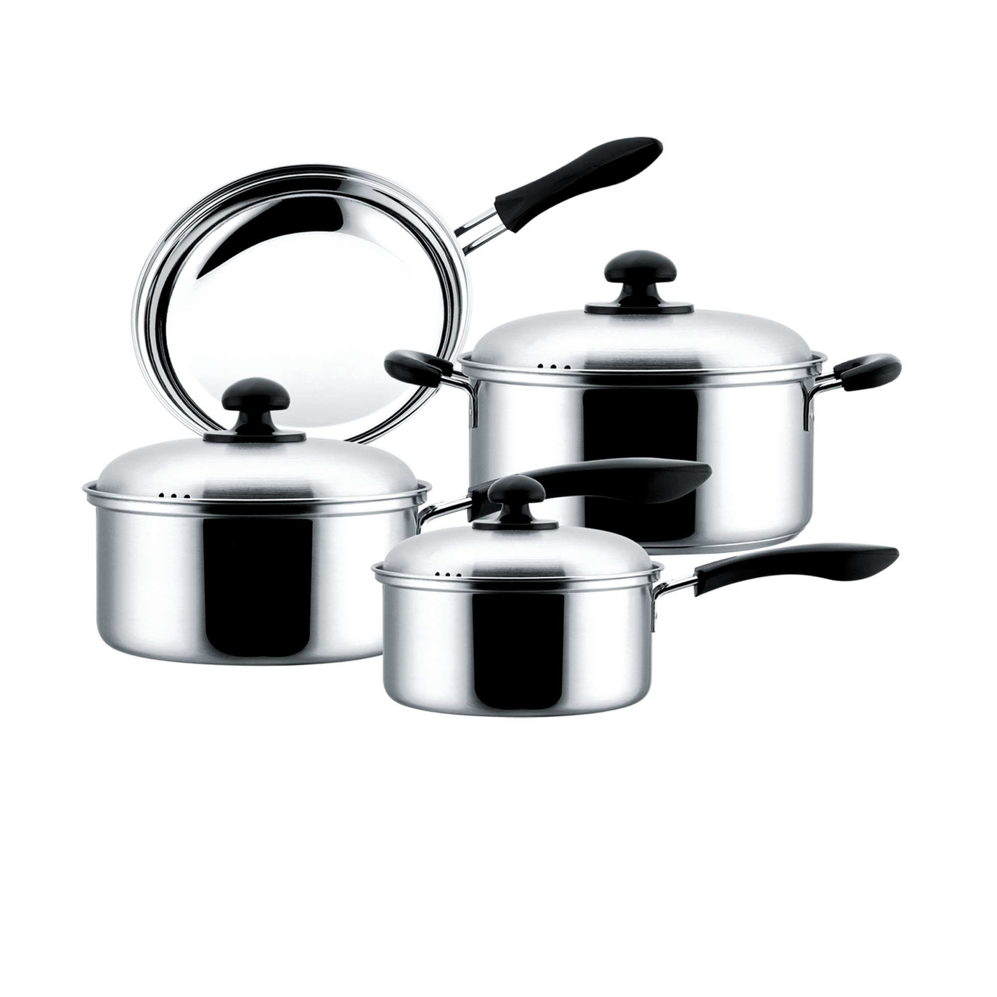 7 Pcs Set S/S Pots