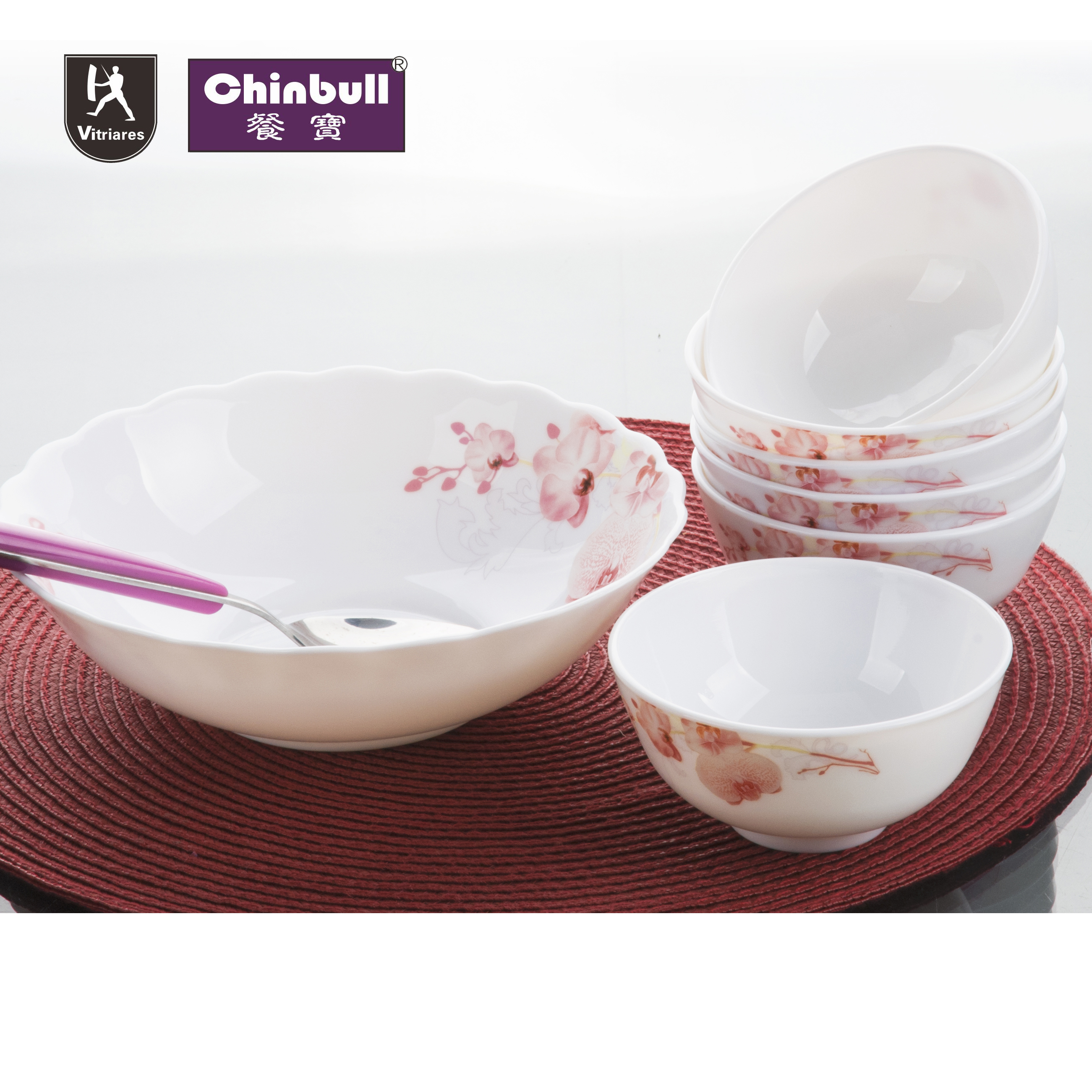 7pcs bowl set (opal glassware）