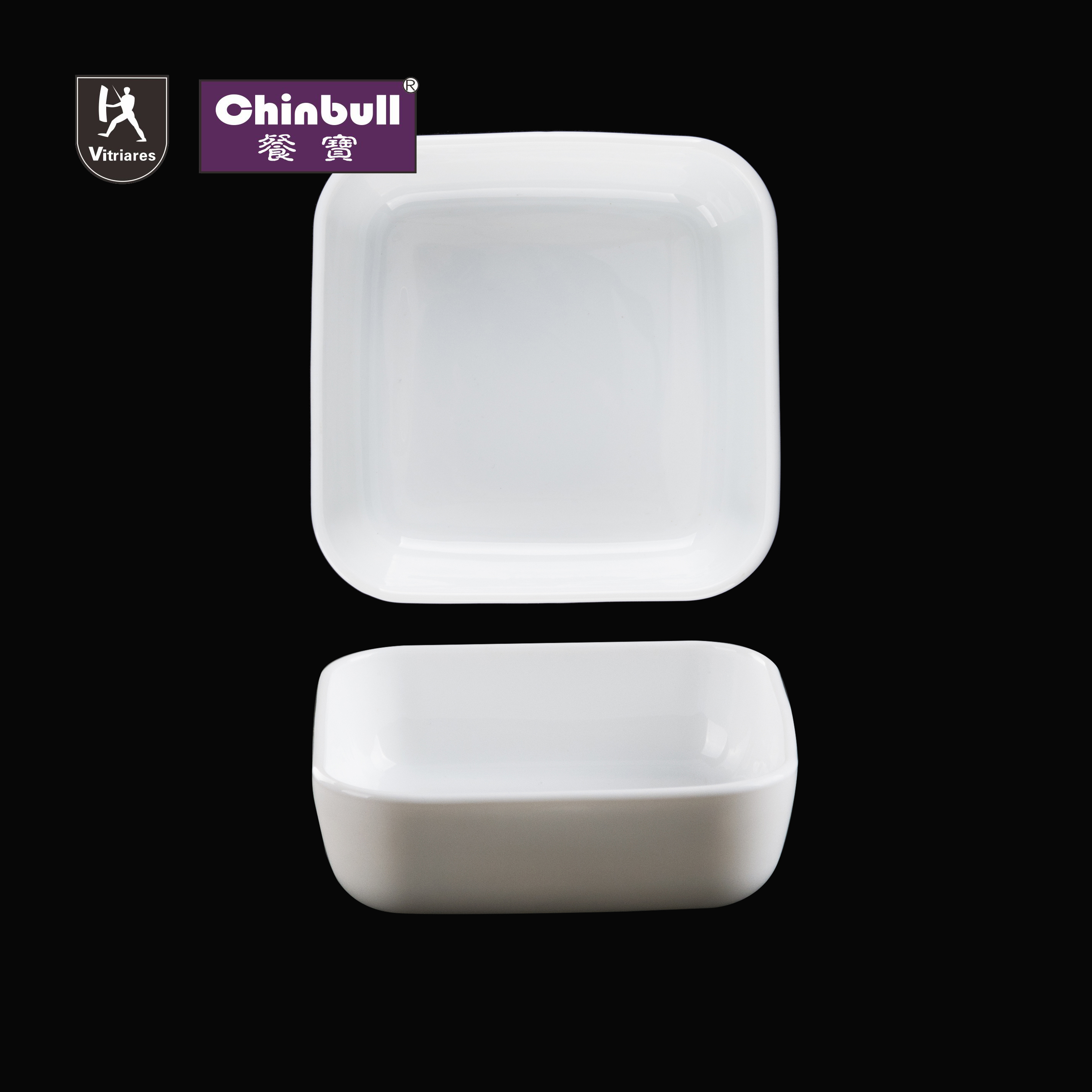 Square bowl (opal glassware)