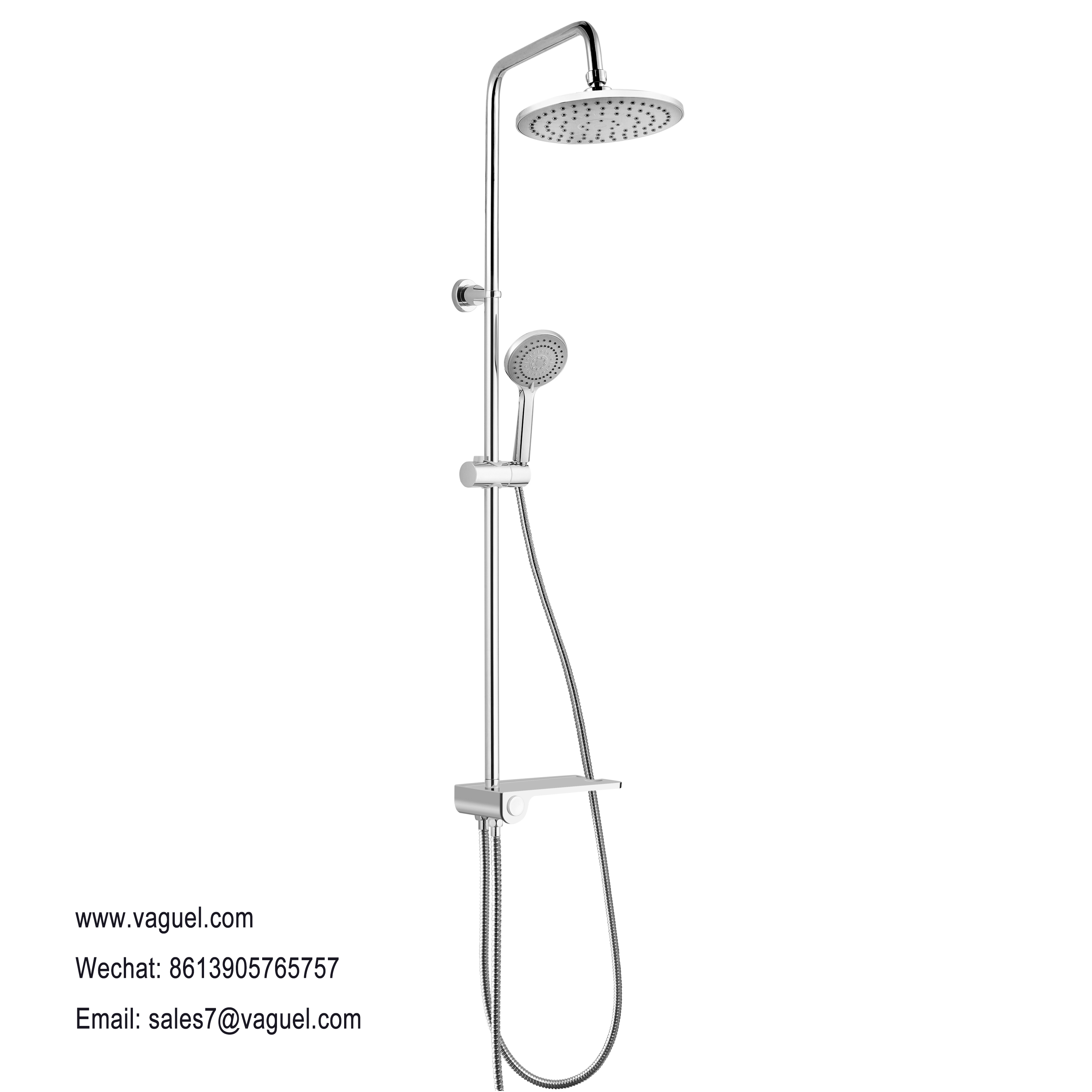 Thermostatic shower column
