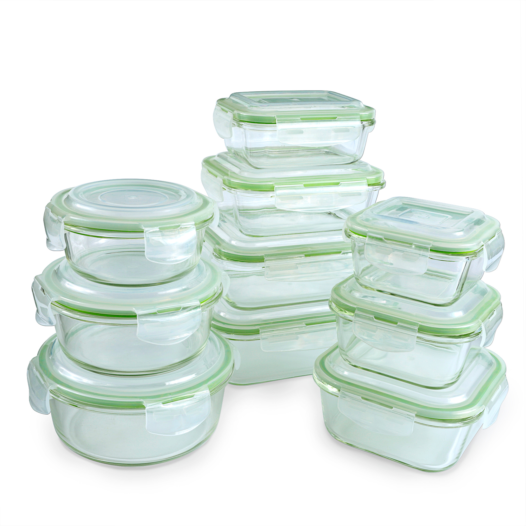 High borosilicate glass meal prep container glass food storage box