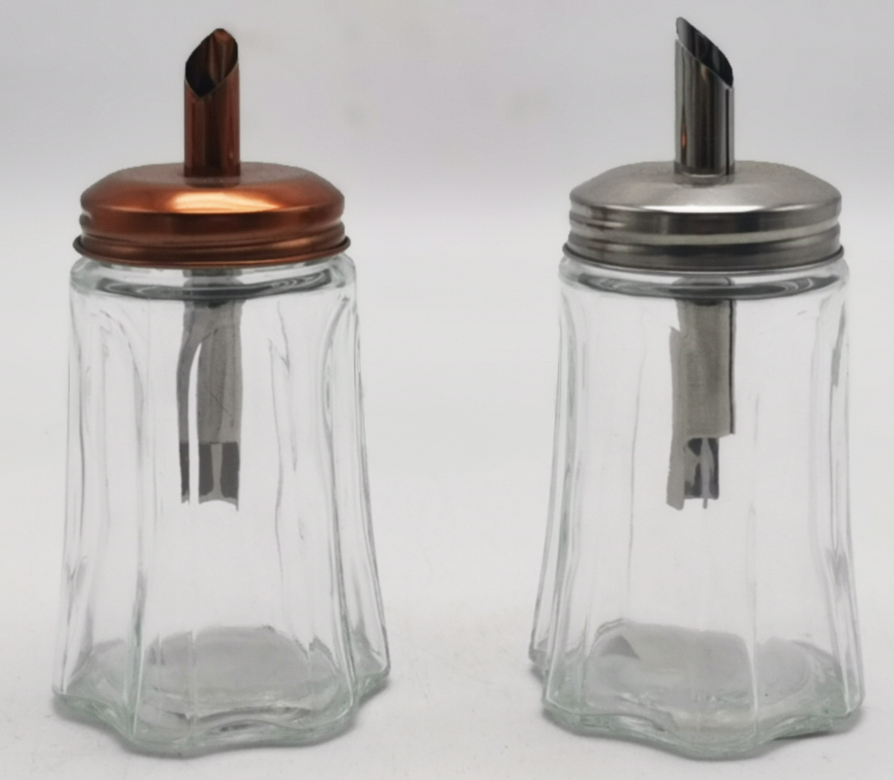 Glass sugar dispenser jar