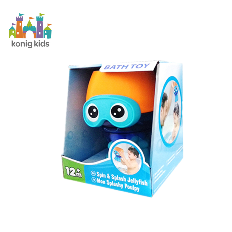 Konig Kids Rotate The Jellyfish Animal Water Bath Toy
