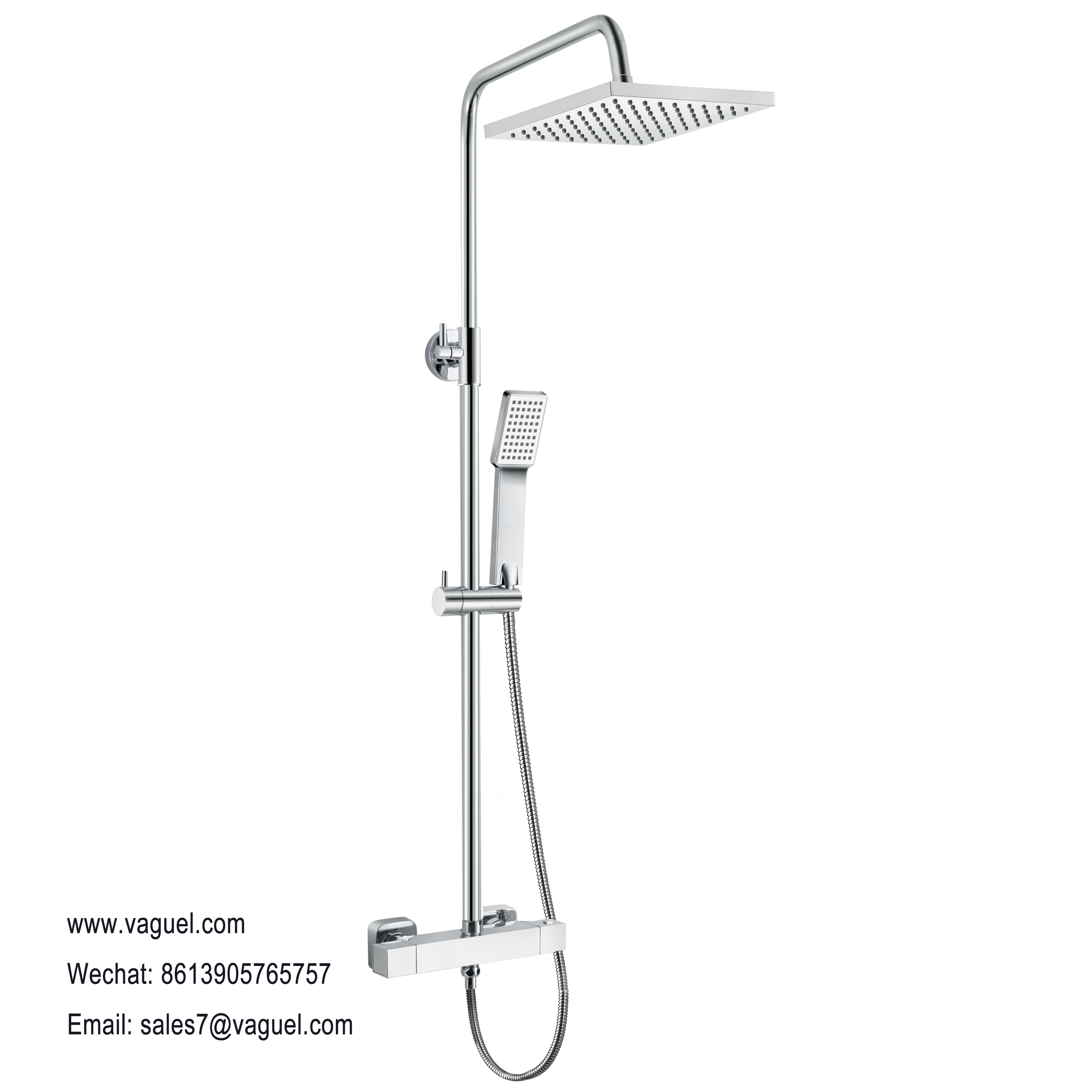Thermostatic shower column
