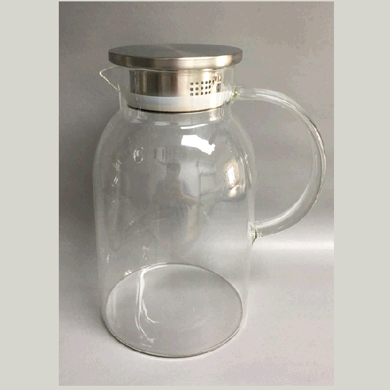 Borosilicate Carafe with S/S Lid and Handle