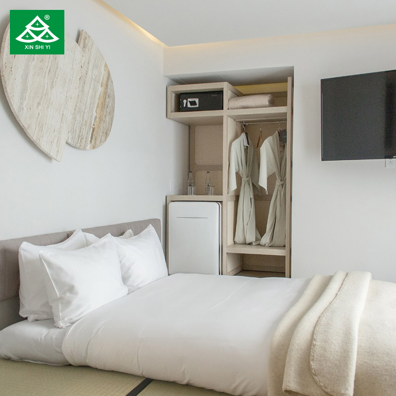 Modern Simple Hotel Furniture Wooden Bedroom Furniture Custom Furniture