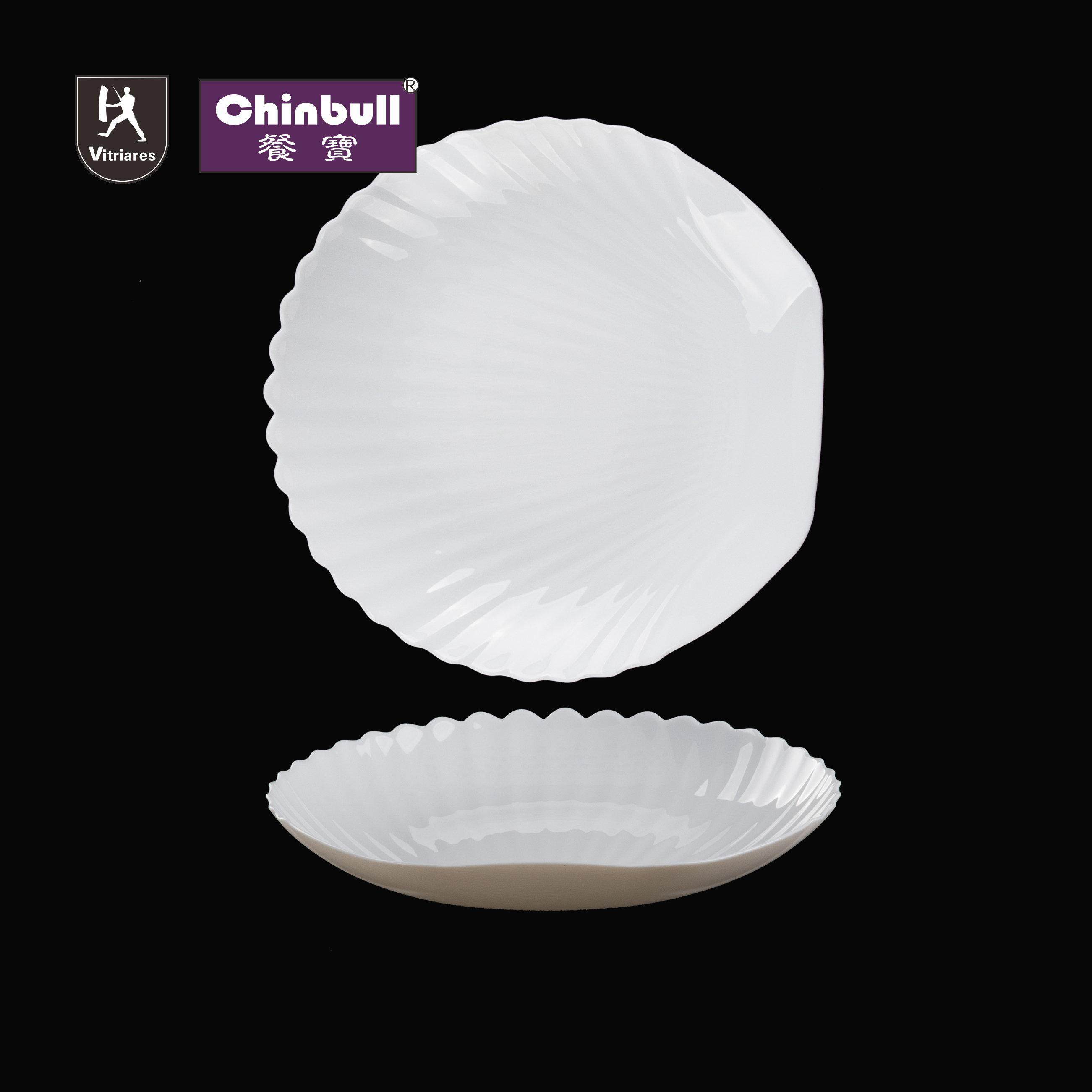 Shell Soup plate(opal glassware)