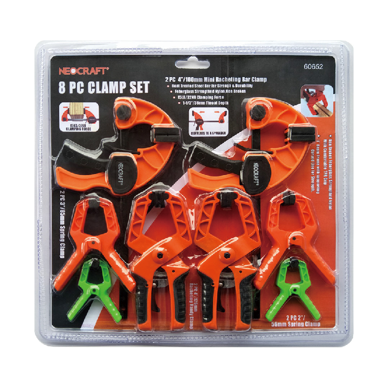 8pcs Mini Clamp Set