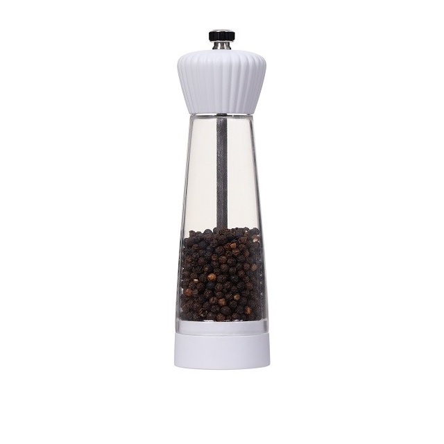 Plastic salt and pepper grinder mill