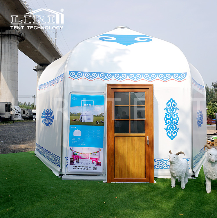 Outdoor Luxury Beautiful Mongolian Yurt Glamping Tent for Sale