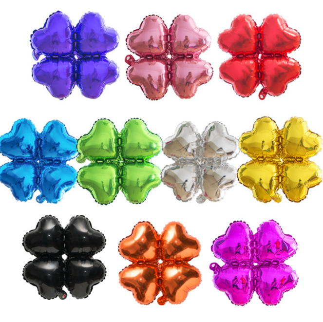 2020 Canton Fair Hot Sale Four-Leaf Clover Foil Balloon Mylar Balloon
