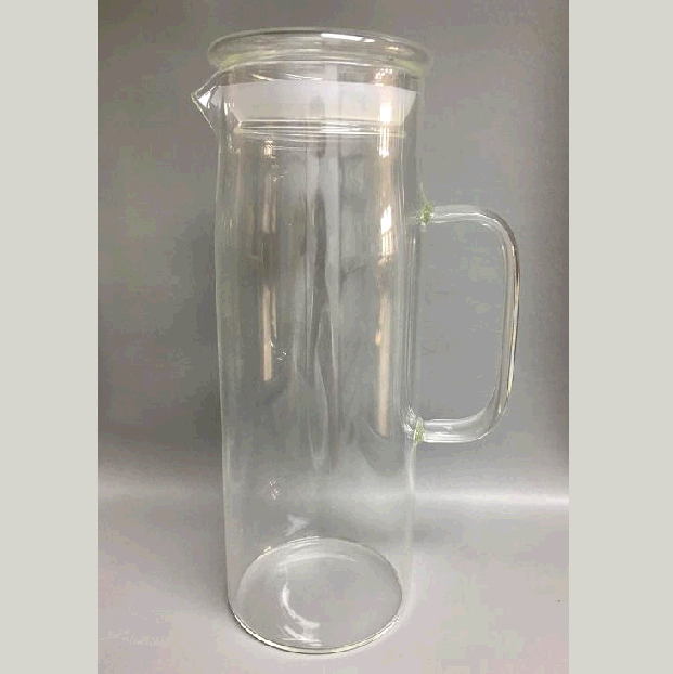 Borosilicate Carafe with Glass Lid and Handle