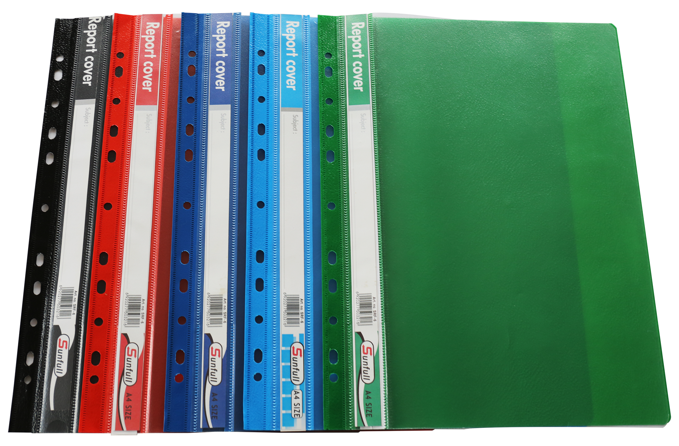 0)PP colorule 11 holes report file school cover folder plastic file folder