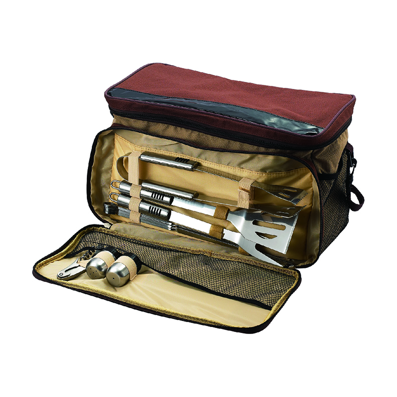 BBQ with utensil set