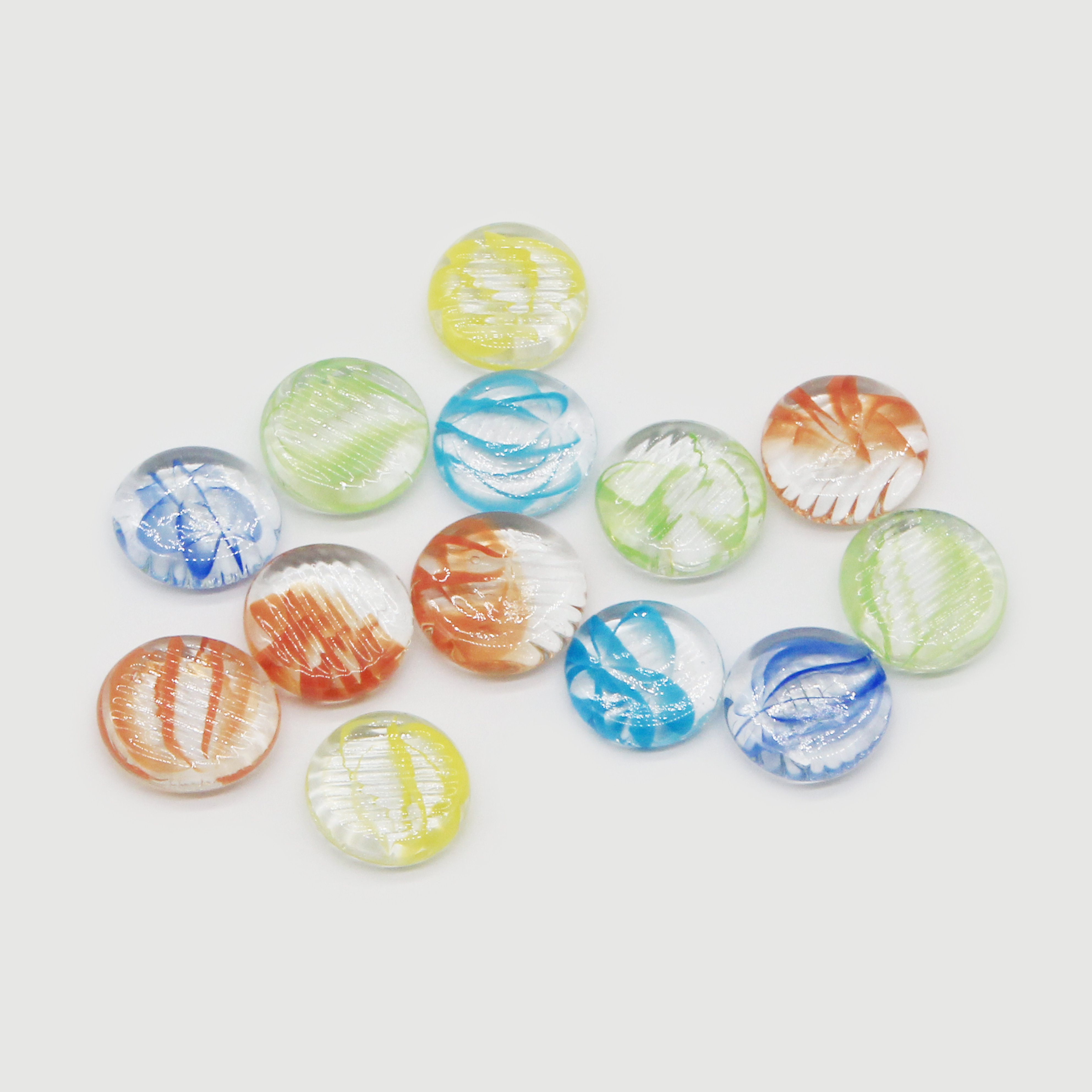17-19mm Eight Petals Children's Toys DIY Home Garden Decorated With Flat Glass Beads