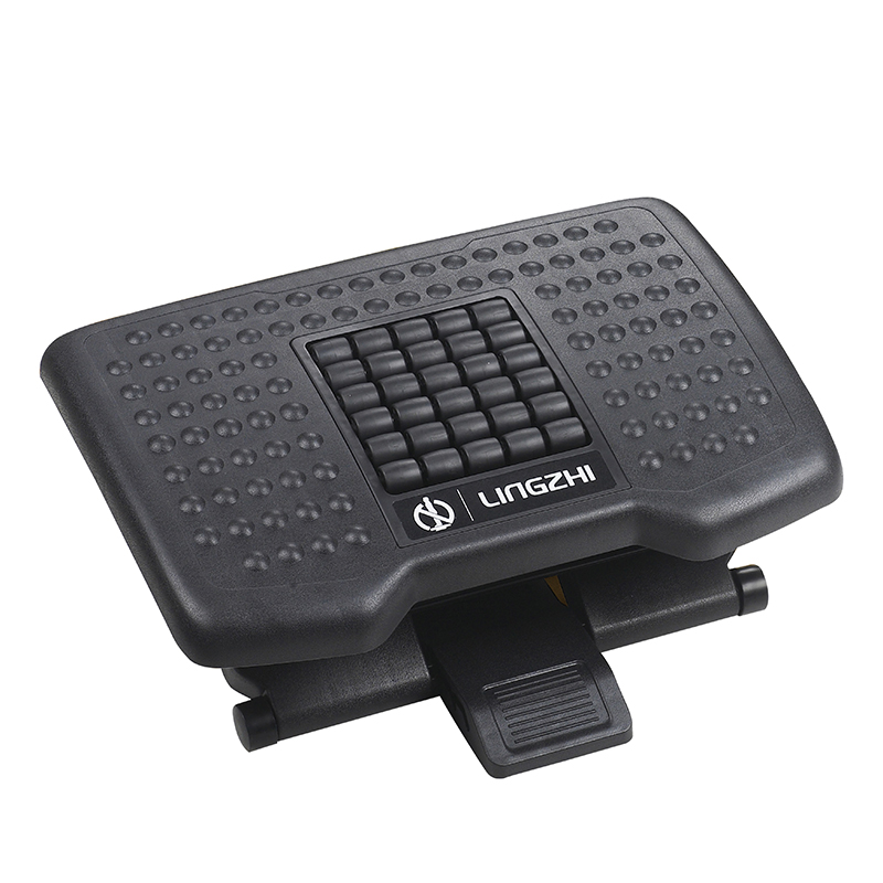 Footrest foot rest with ergonomic design plastic material angle height adjustable