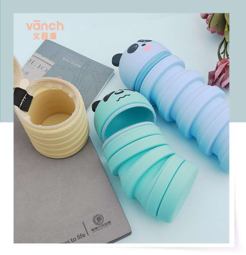 Silicone pencil case