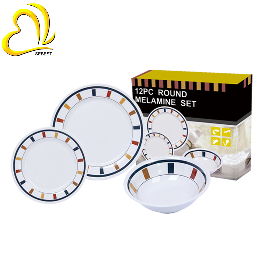 SEBEST melamine dinnerware set SEMD001#01