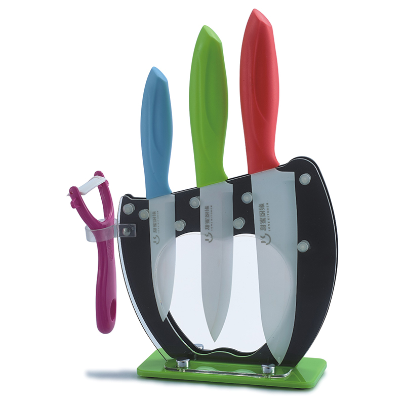 Colorful ceramic knife set