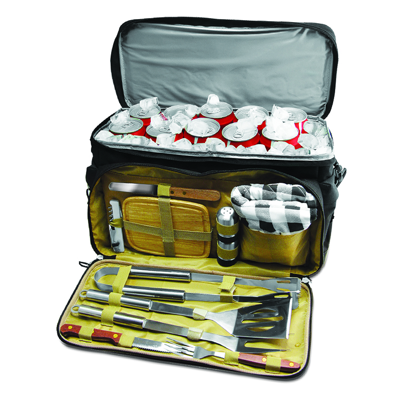 BBQ with utensil set