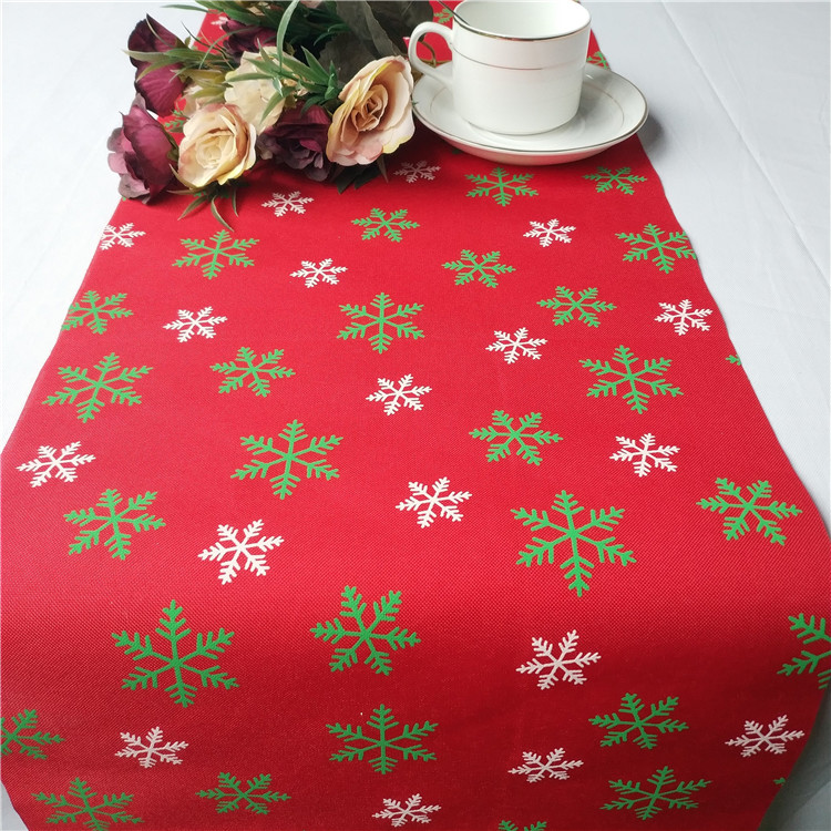 print artificial jute table runner