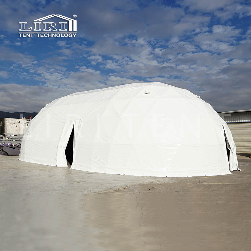Cashew-Shaped Geodesic Dome Tent
