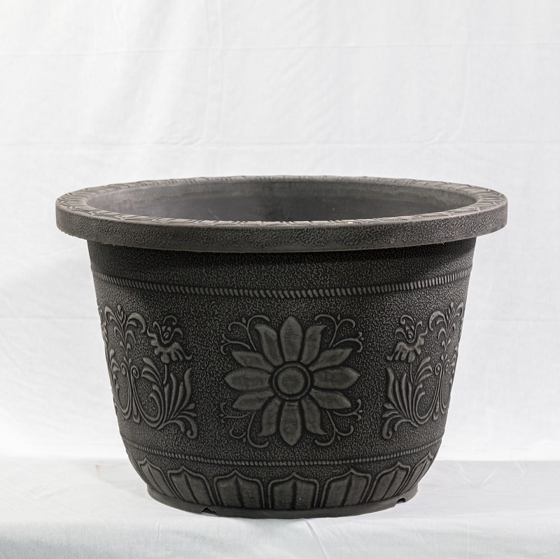 Outdoor Planter Floor Embossed Container Garden Pot