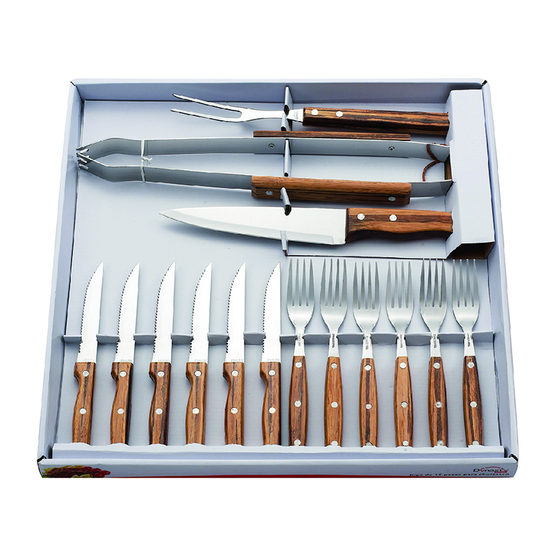 Bamboo knife fork set