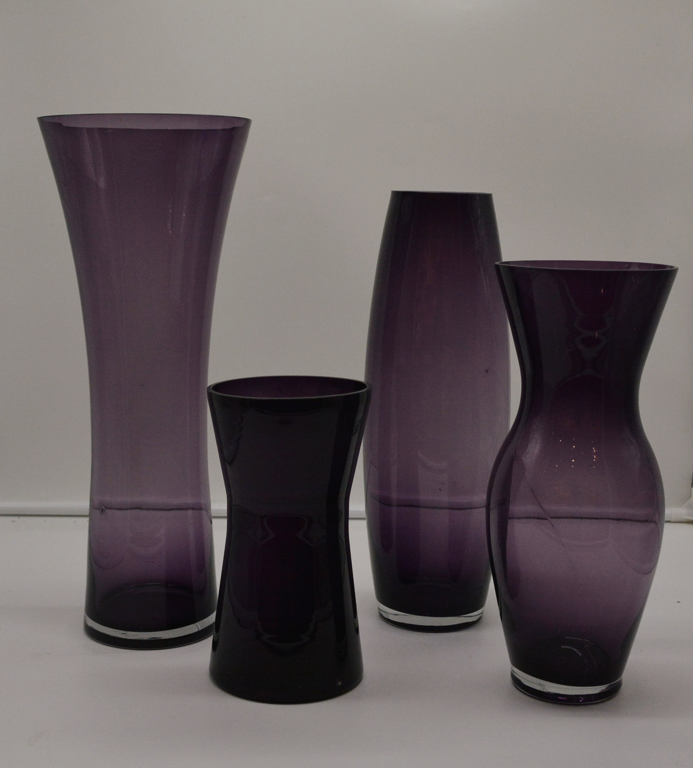 primary purple glass vase