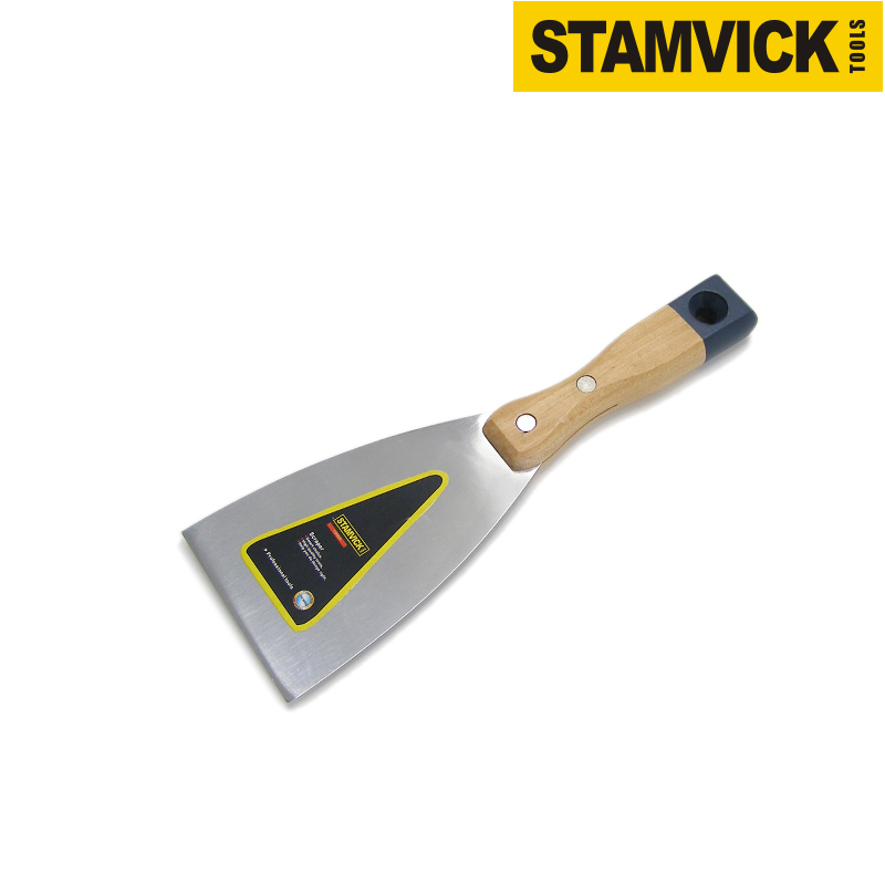 H1403,scraper Top Painting Wooden Handle Flexible Blade