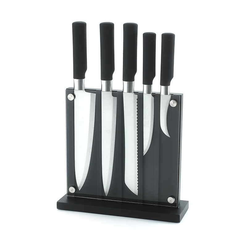 6 Pc Kitchen Knife Block Set
