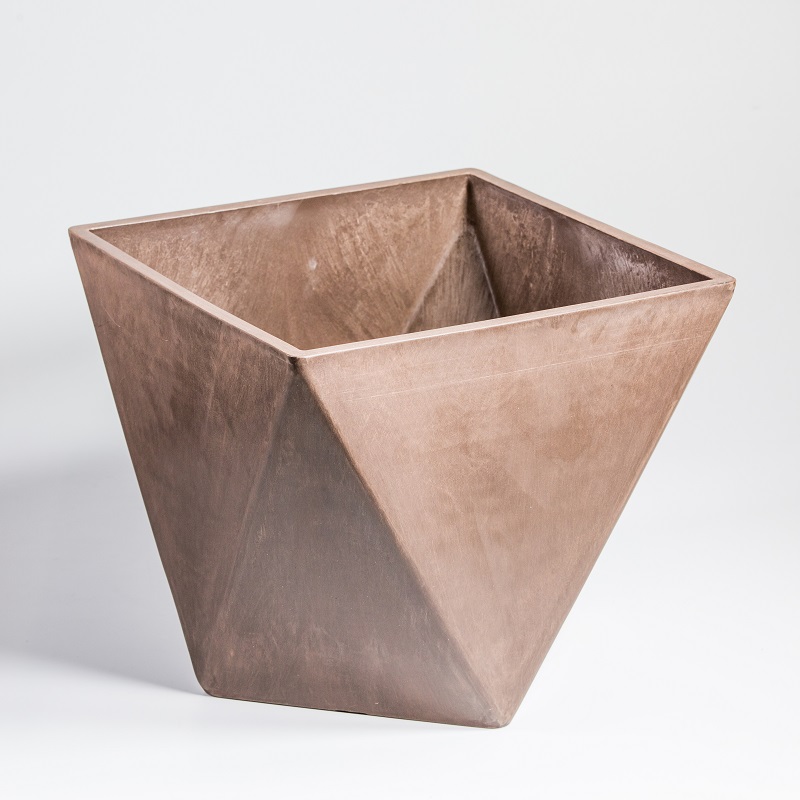 Recycled Plastic Container Retangle Planter Garden Pot