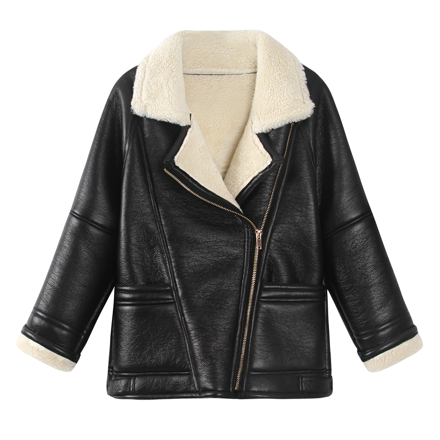 Men's Suede With Sherpa Coat