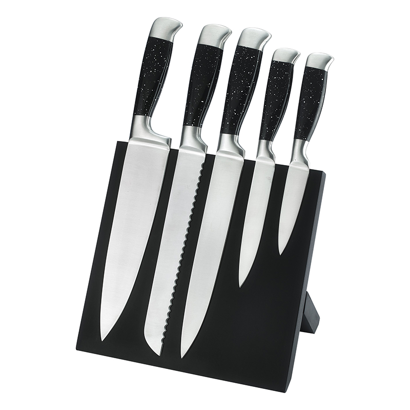 6 Pc Kitchen Knife Block Set