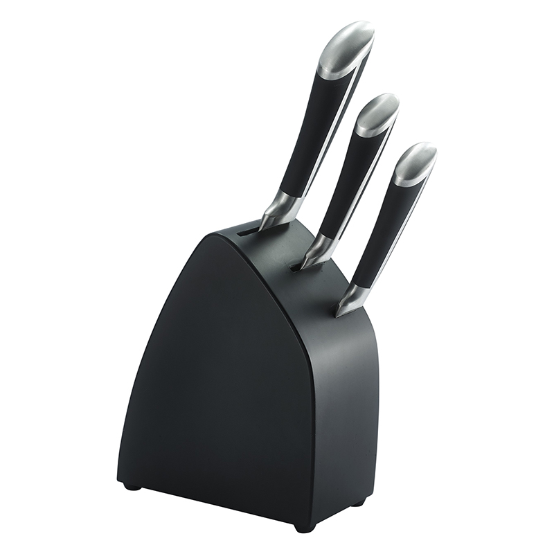 4 Pc Kitchen Knife Block Set